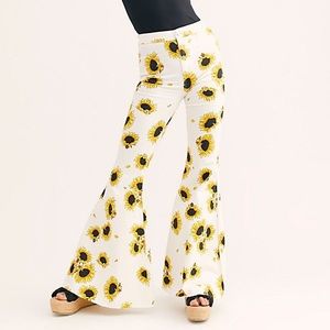 Free People Sunflower Bell Bottoms